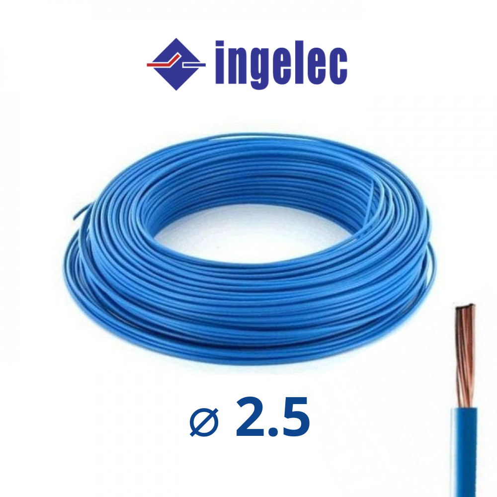 Câble électrique - 2.5 mm2 - bleu - au mètre - TB00724G 